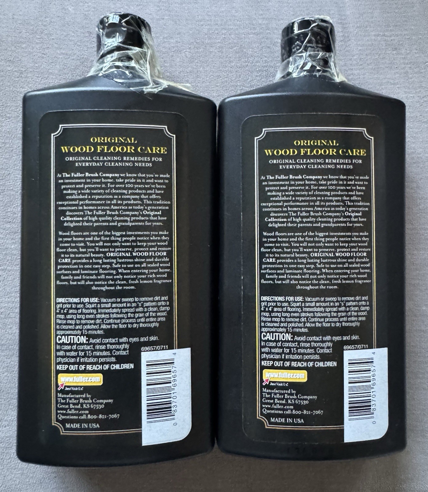 Fuller Brush 20 oz X 2 (40oz Tot) Original Wood Polish Nourish Wood Wax-Free NEW