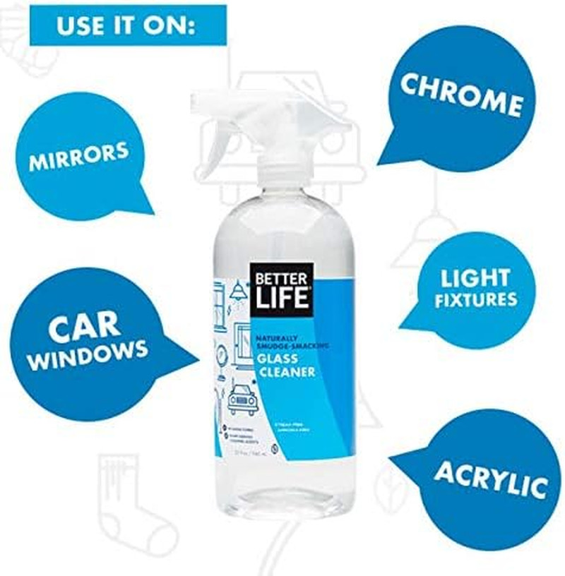 Better Life Natural Streak Free Glass Cleaner 32 Ounces (Pack of 2) 24425