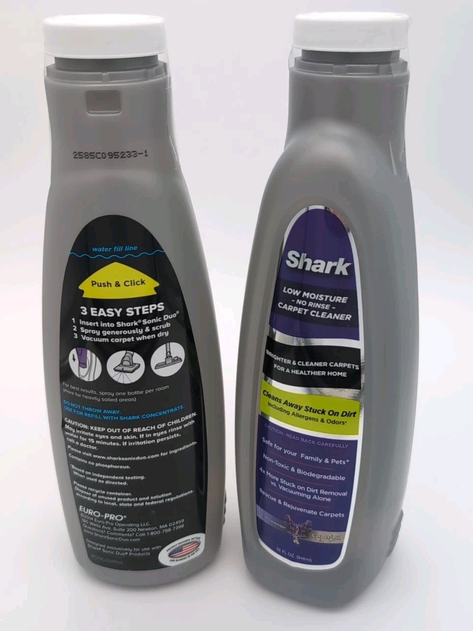 Shark Sonic Duo No Rinse Carpet Cleaner English Lavender 32oz