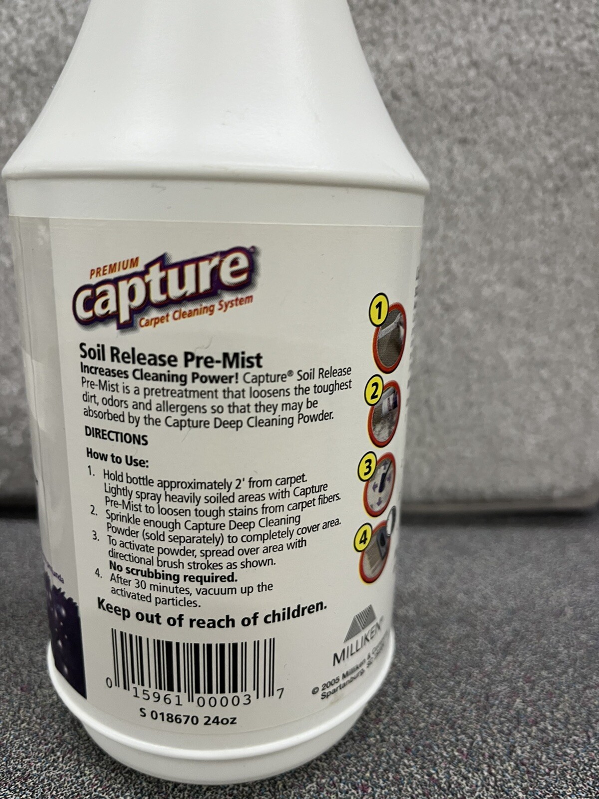 2-Capture Pre-Mist 24 oz. for carpet cleaning