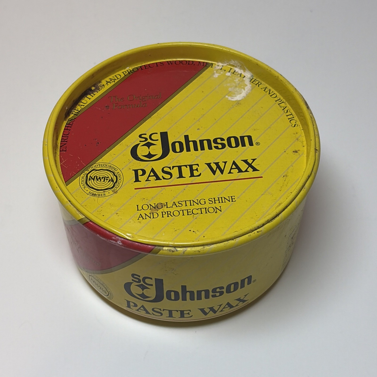 SC Johnson Paste Wax Original Formula 16oz OPEN 50% Full