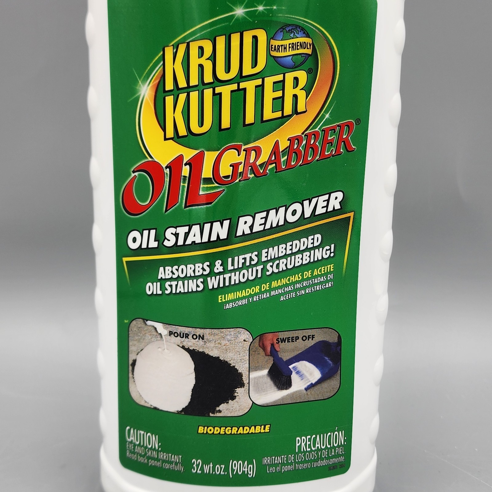 Krud Kutter Oil Grabber Stain Remover Absorbs Lifts Stains Biodegradable 32oz