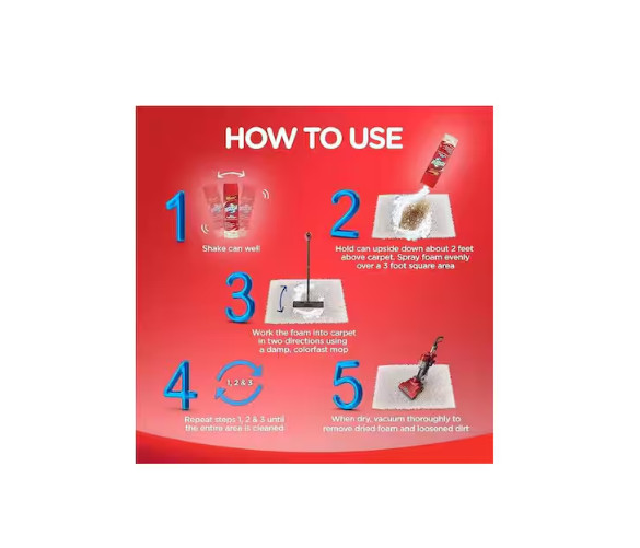 Resolve High Traffic Carpet Cleaner Foam 22 oz Stain & Odor Remover New