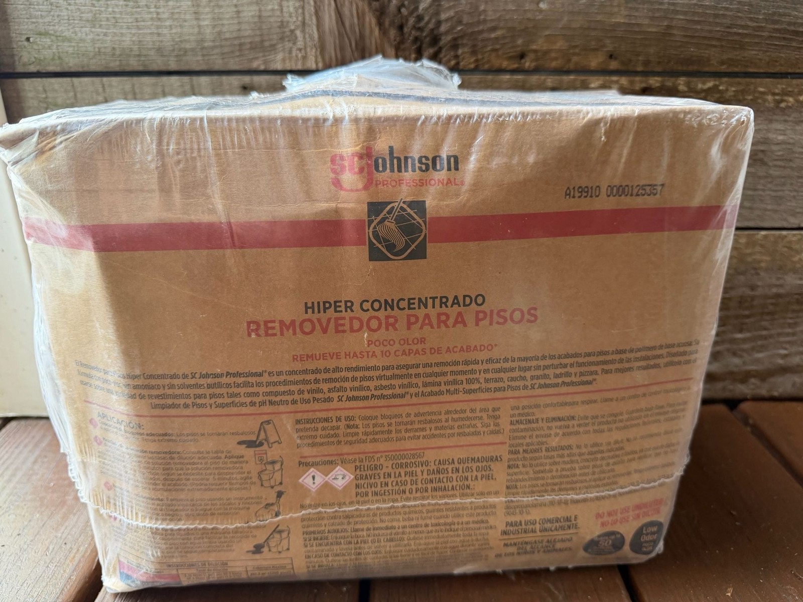 SC Johnson Pro Hyper Concentrate Floor Stripper, Low Odor, 2 G Bag-in-Box