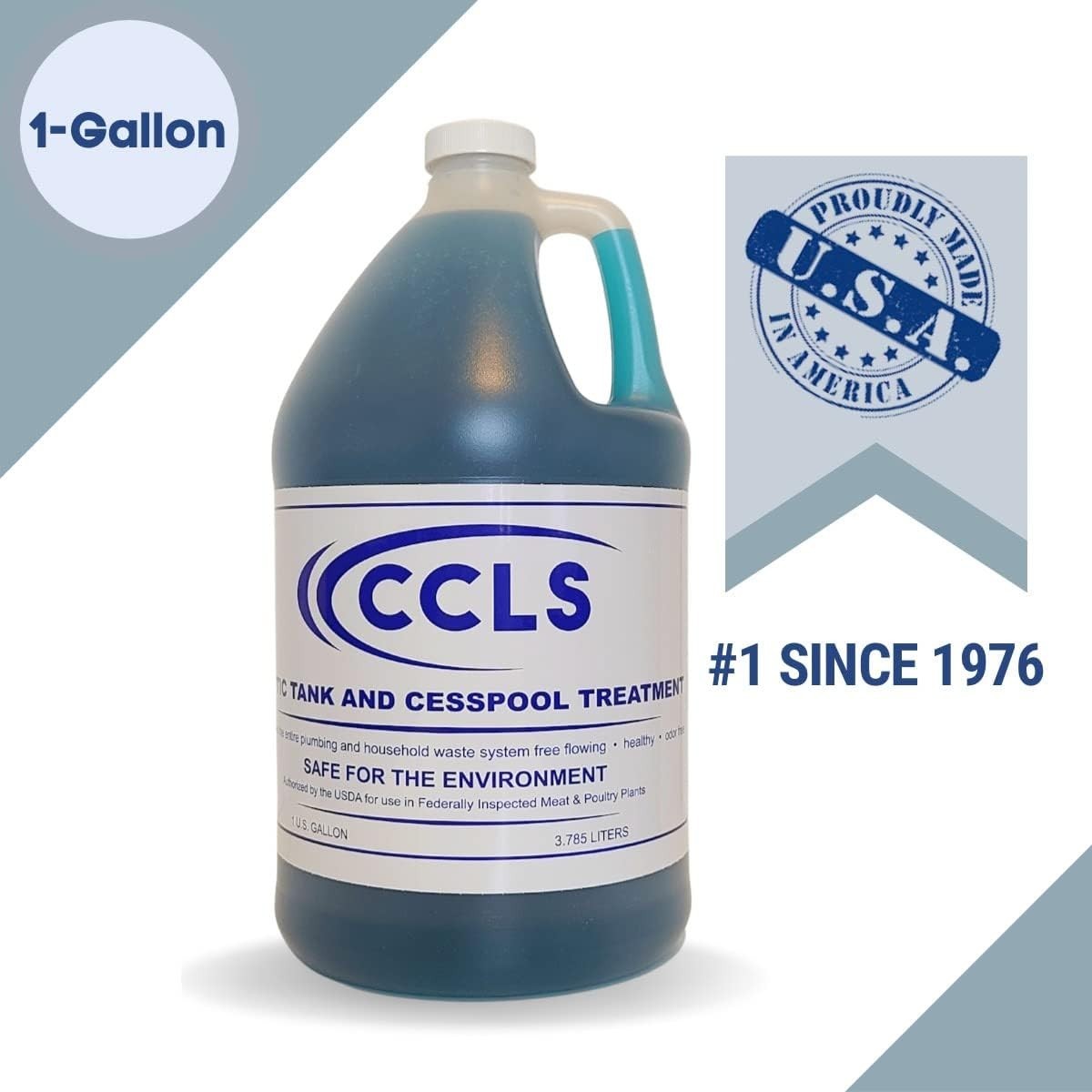 1-Gallon Organic Septic Tank Treatment: Non-Toxic Bacteria Additive for Health
