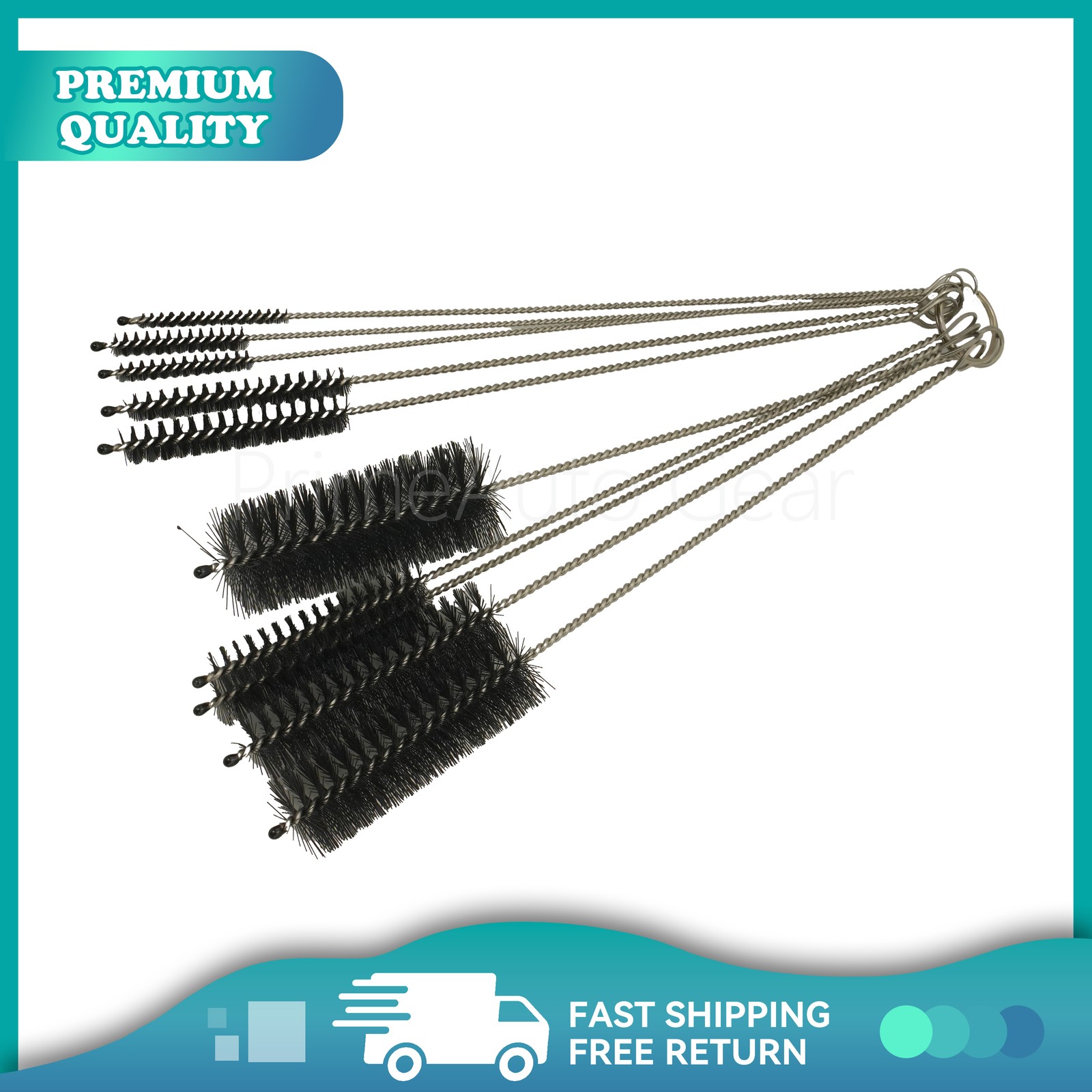 10PCS Set Nylon Small Long Cleaning Straw Brush Cleaner Bottle Tube Pipe
