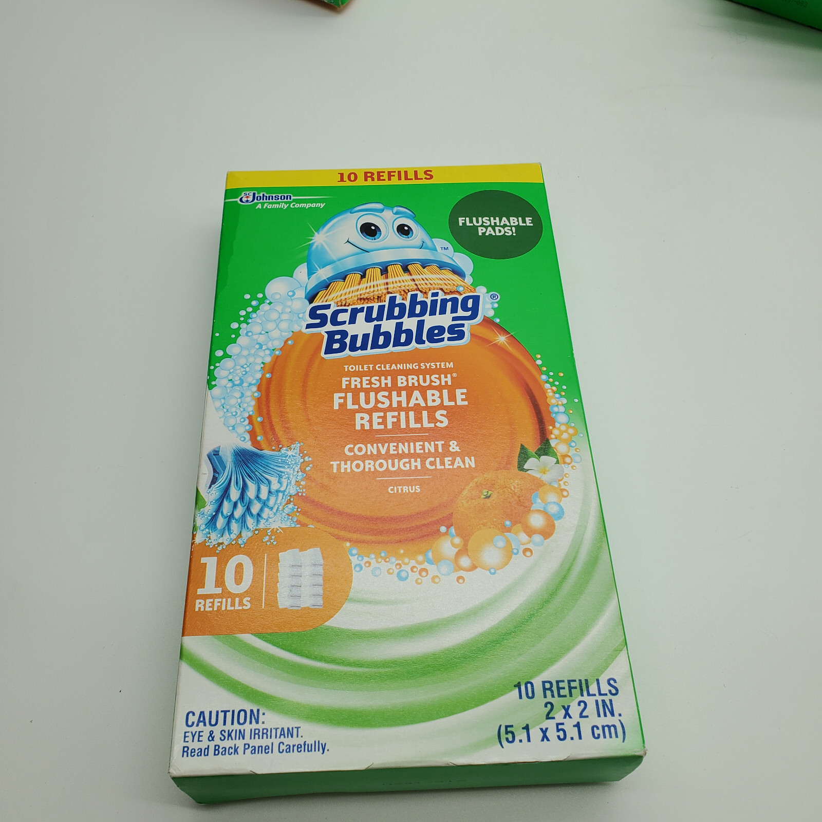 Scrubbing Bubbles Fresh Brush Disposable Toilet Scrubber Kit and 4 Refill Boxes