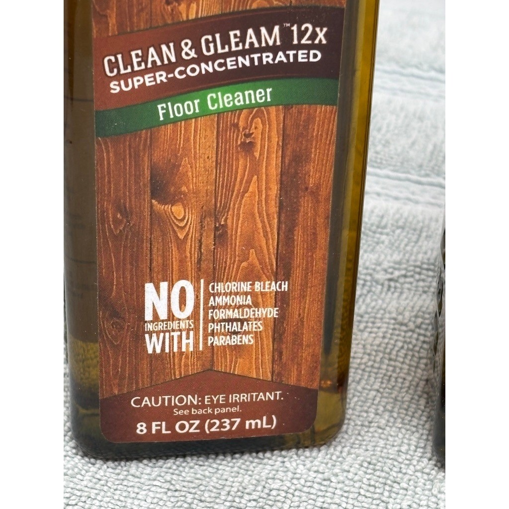 EcoSense Clean & Gleam 12x Super-Concentrated Floor Cleaner 8oz Melaleuca 2pk
