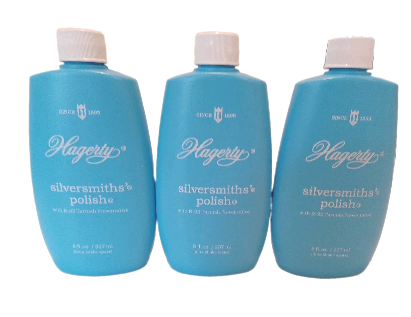 3 PACK Hagerty Silversmiths’ Polish, 8 oz WITH R-22 TARNISH PREVENTATIVE