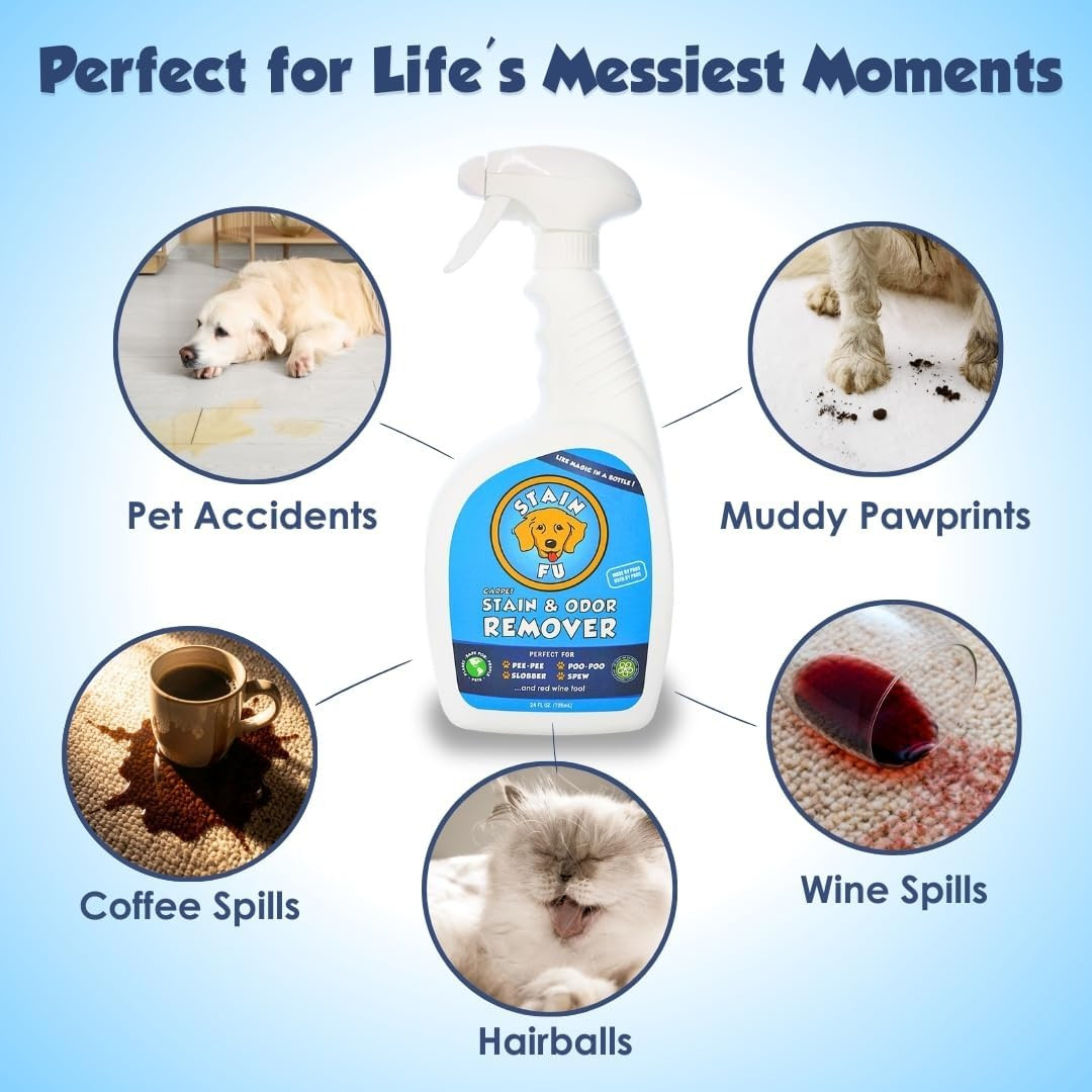 Pro Strength Carpet Odor & Stain Remover Works like Magic in a Bottle on Tough U