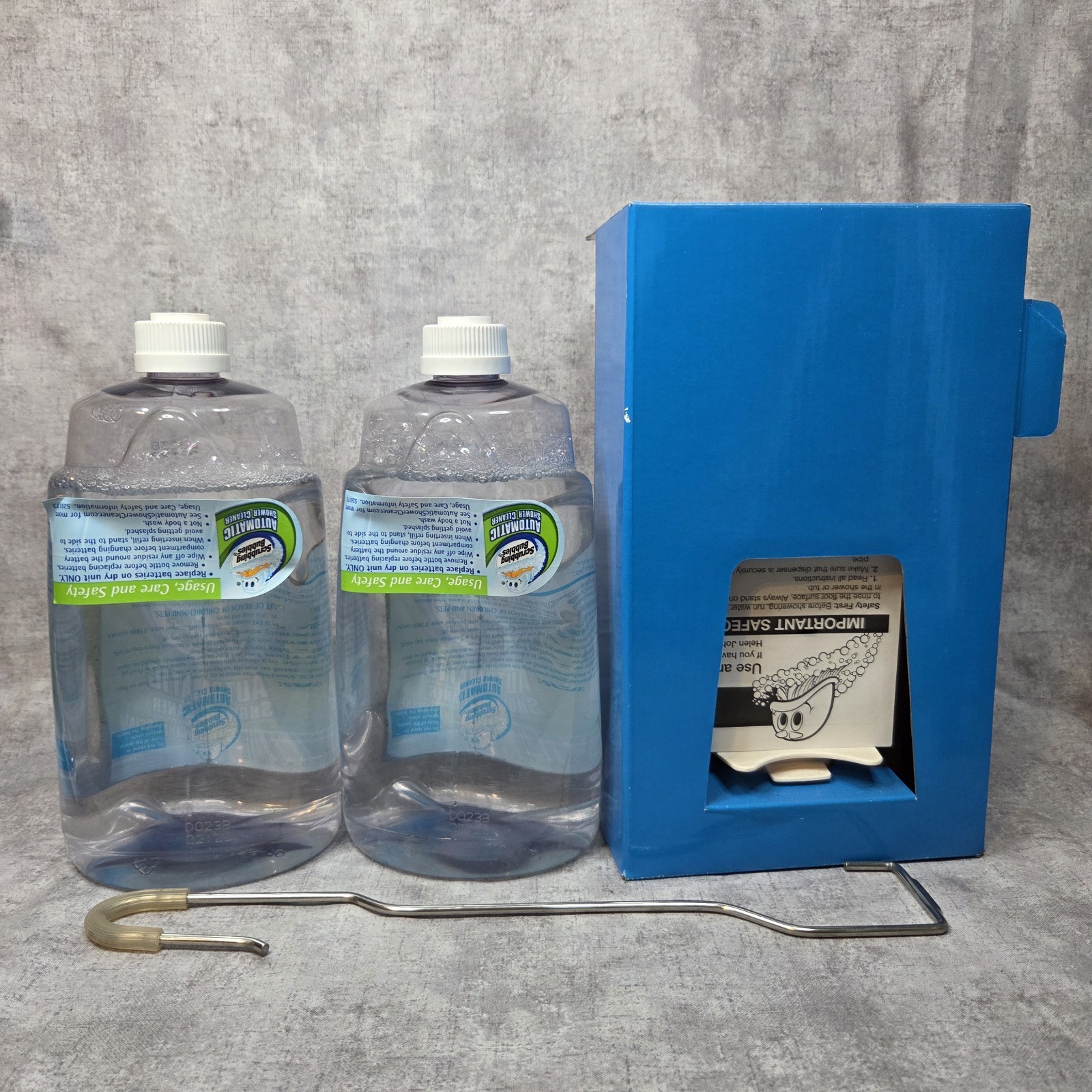 Scrubbing Bubbles Automatic Shower Cleaner Dual Kit with 2 Refills New Open Box