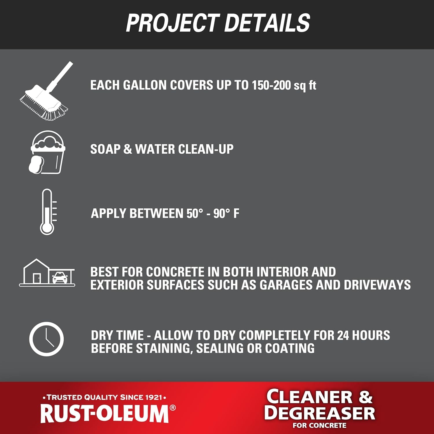 Rust-Oleum 301243 Cleaner and 128 Fl Oz (Pack of 1), & Degreaser