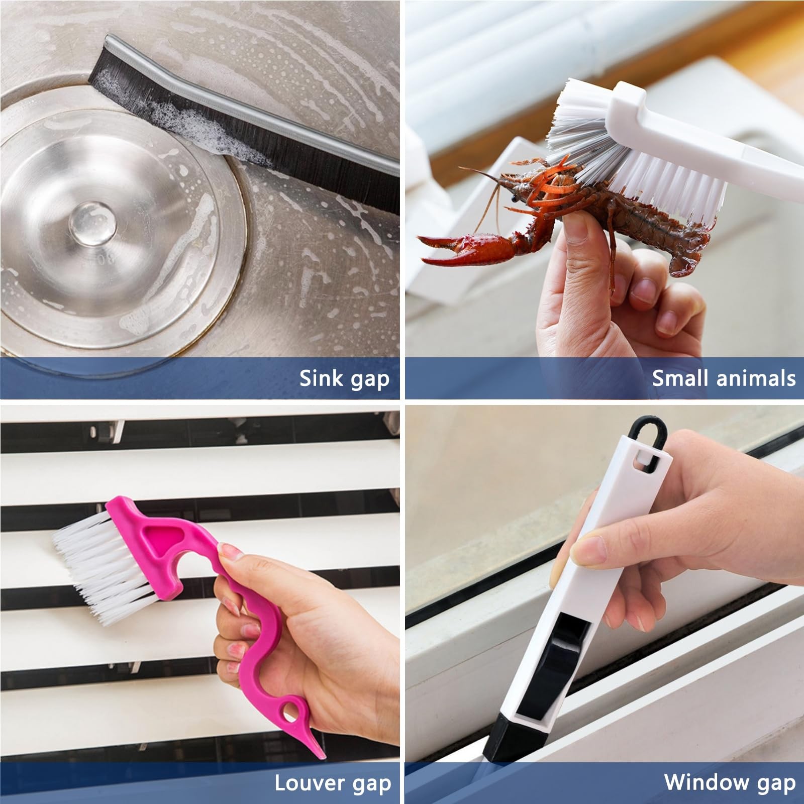 14Pcs Small Crevice Cleaning Brush Set, Groove Gap Cleaning Tool for Cleaning…