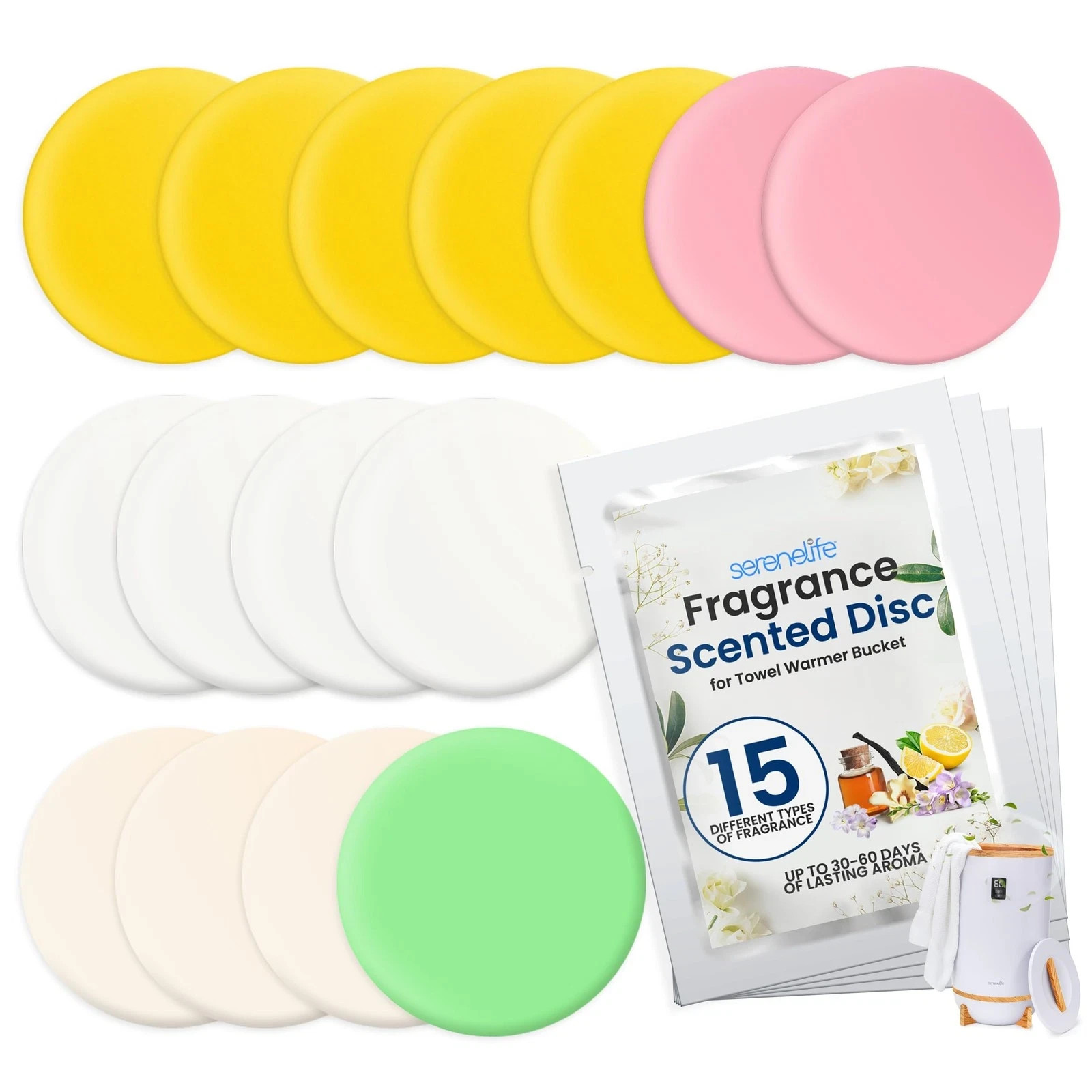 15 Scented Discs For Towel Warmers Long Lasting Odor Neutralizing Fragrances