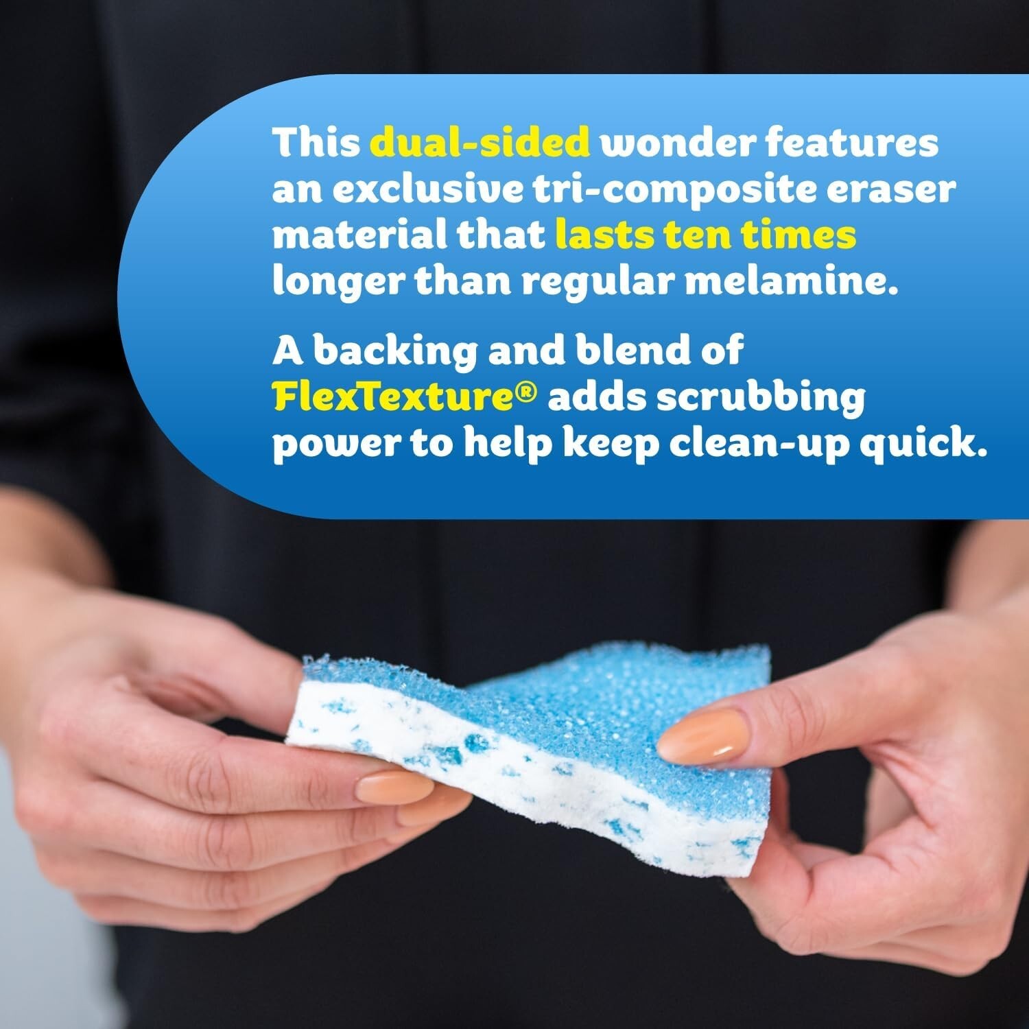 Versatile Melamine Eraser Sponges – Scratch-Free 2ct for Multi-Surface Use