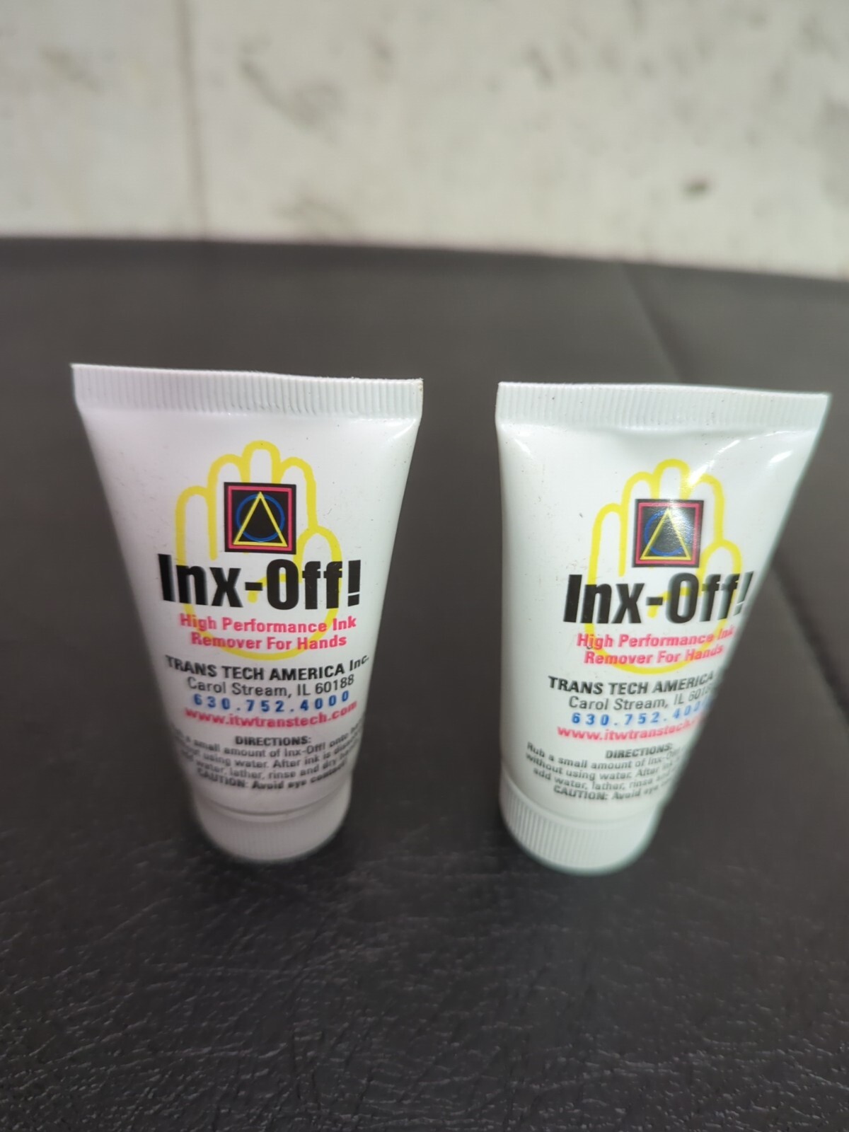 Lot Of 2 INX-OFF! High Performance Ink & Stain Remover 2oz Bottle For Hands