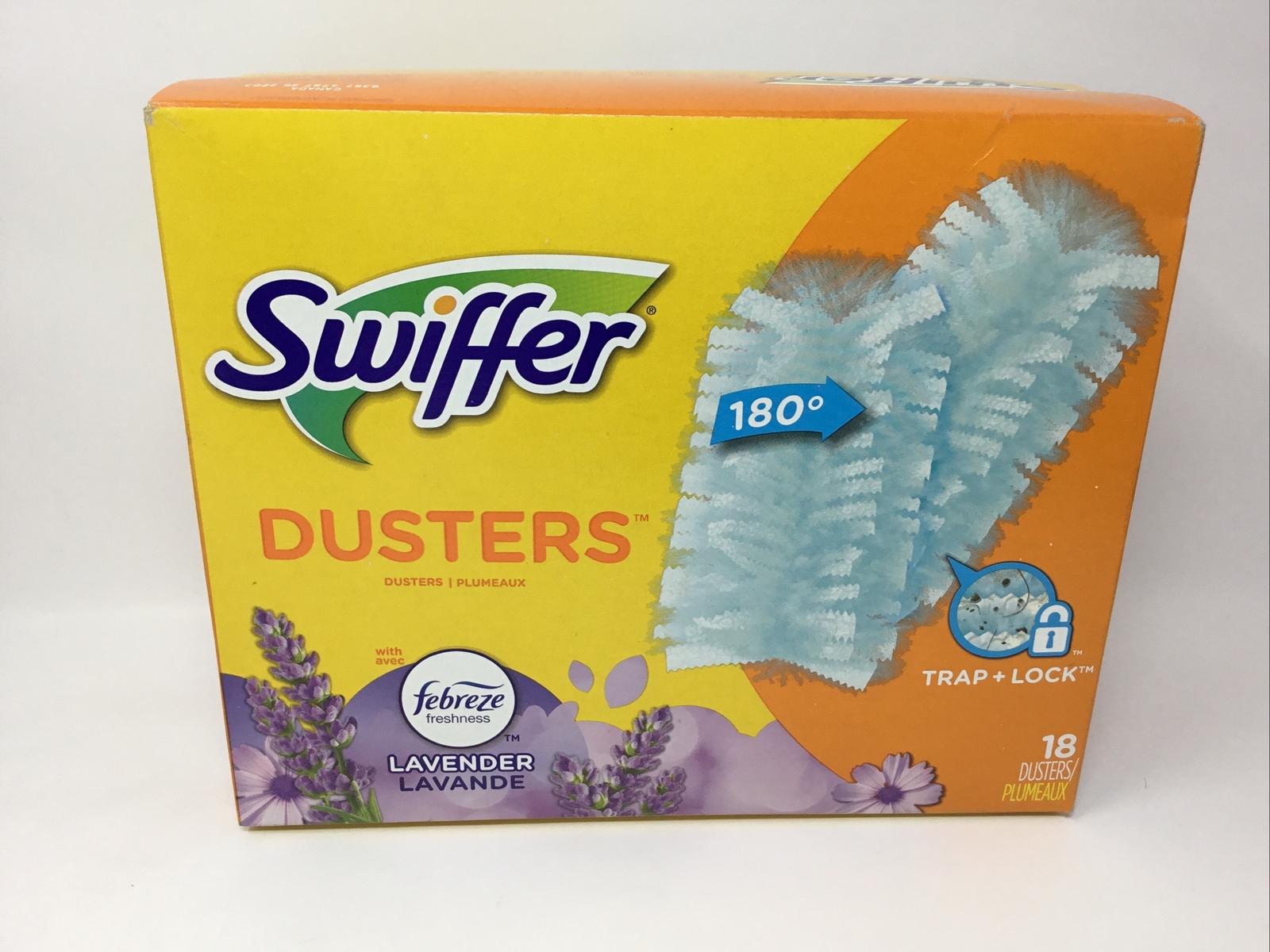 Swiffer Dusters Refill 180 Degree Multi Surface Trap Lock Febreze LAVENDER 18ct