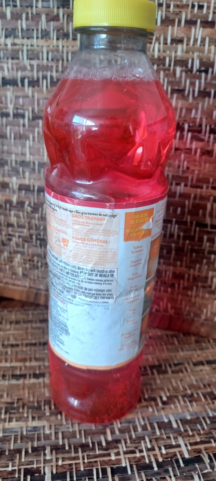 Pine-Sol Mandarin Sunrise Multi-Surface Cleaner 24 Oz Label Is Damaged