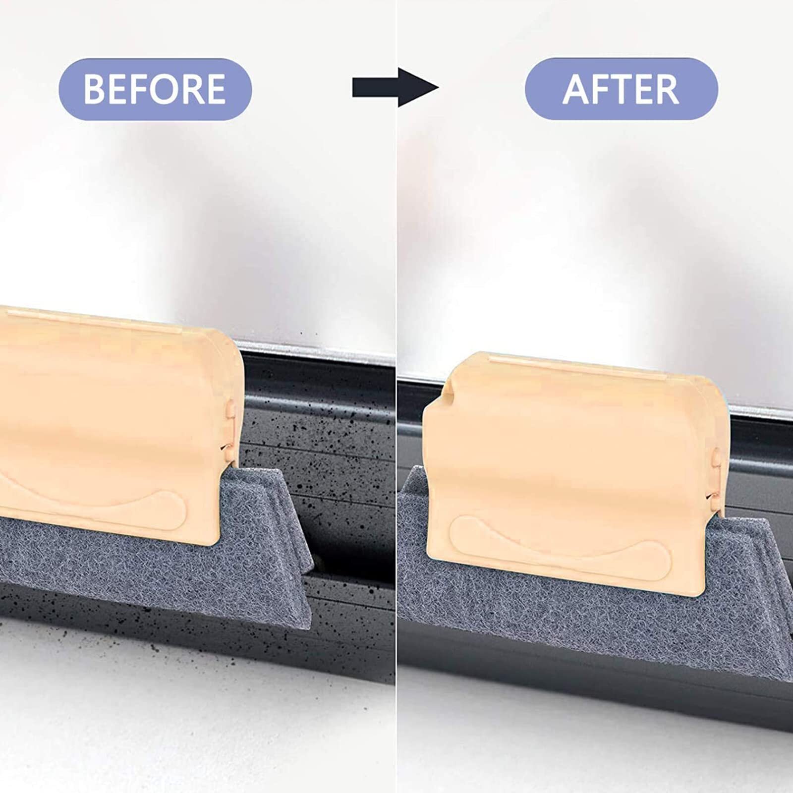 Door Window Track Cleaning Tools Groove Corner Crevice Cleaning Brushes