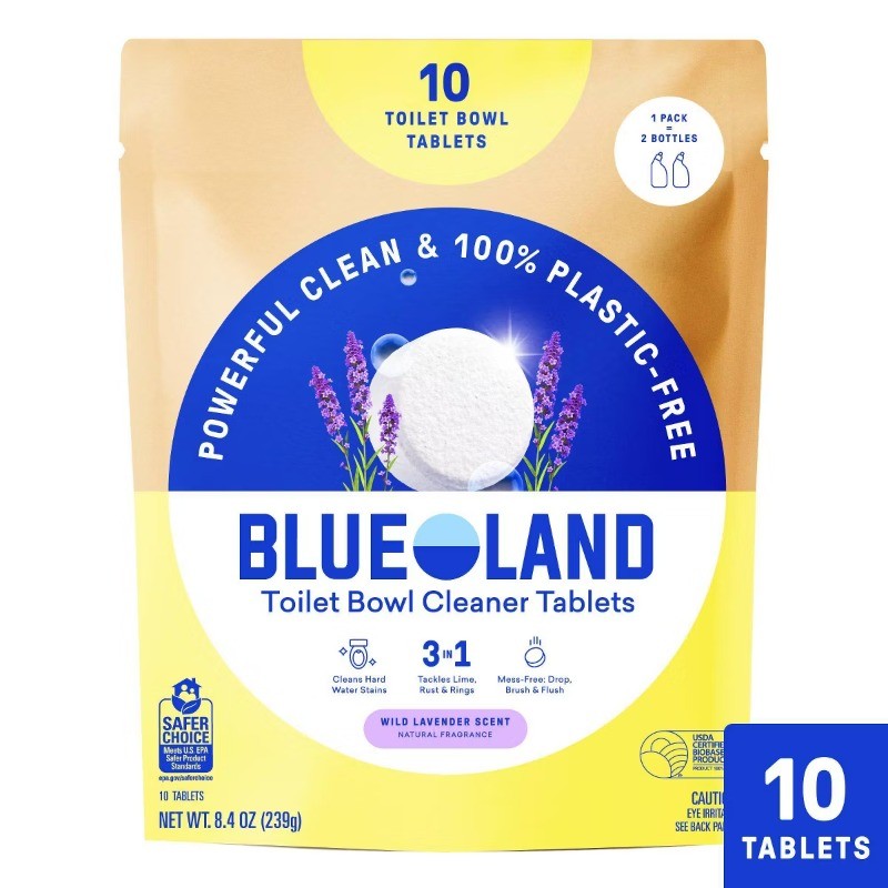 Wild Lavender Toilet Bowl Tabs – 8.4oz/10ct: No Paraben, Hypoallergenic, Vegan