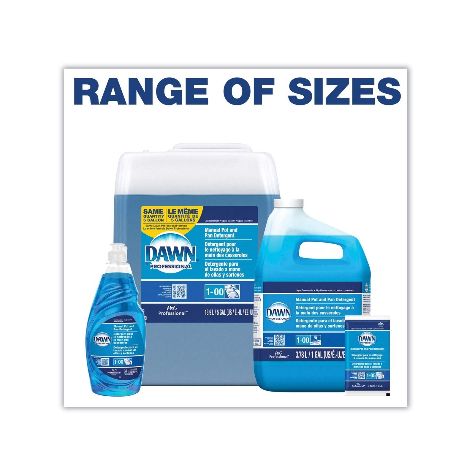 Dawn Professional 70681 Manual Pot & Pan Dish Detergent, Original Scent, Five…