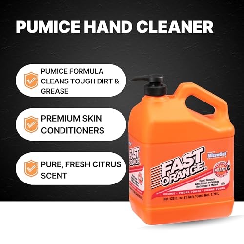 25219 Lotion, Heavy Duty Hand Cleaner, Natural 128 Fl Oz (Pack of 1) Pumice