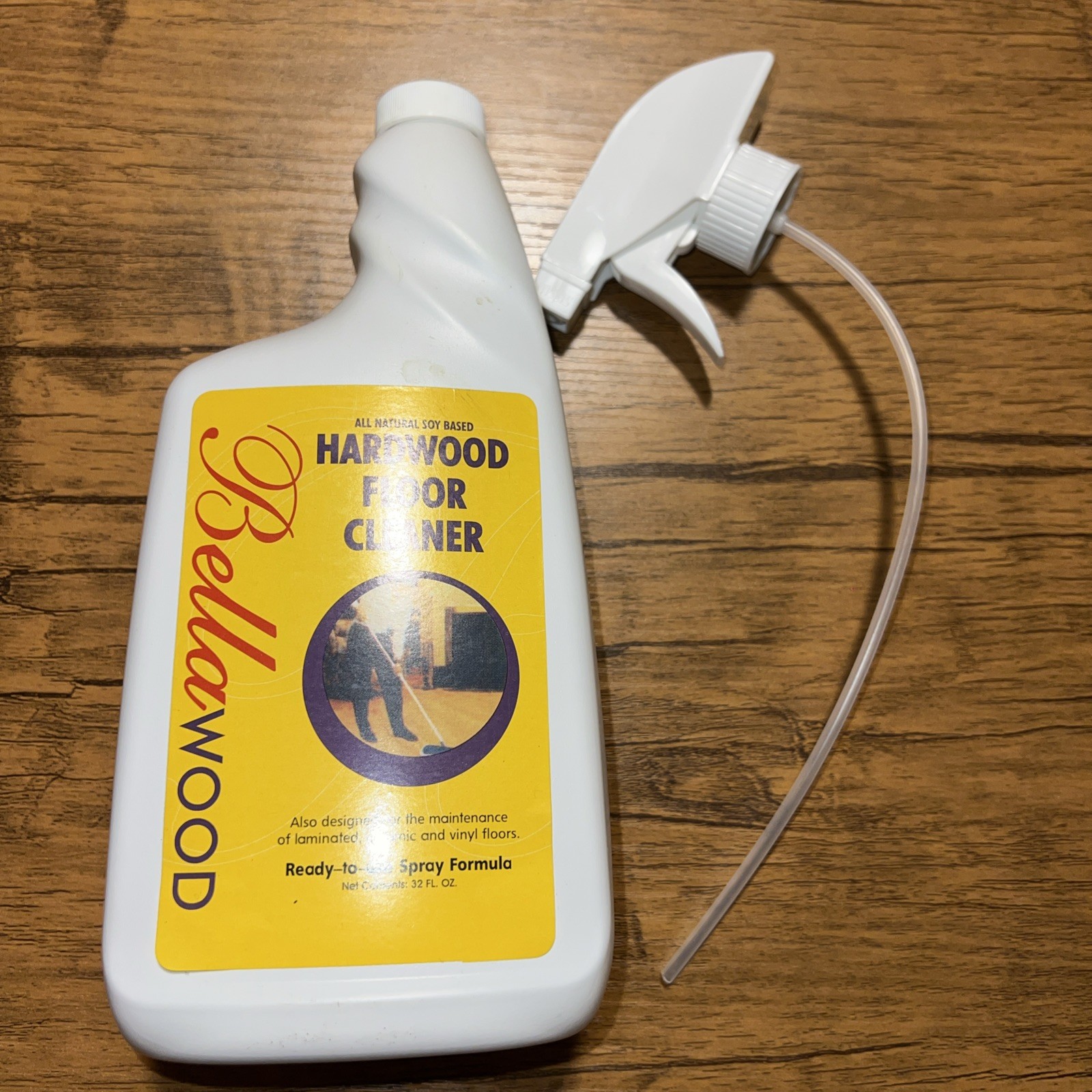 Bellawood Hardwood Floor Cleaner Ready To Use Spray With Pump, 32 Oz – NWT
