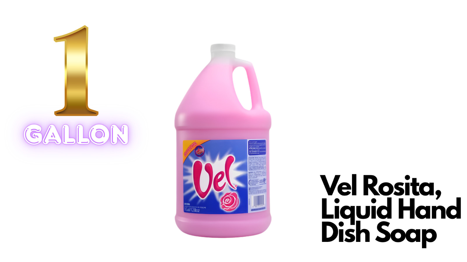 Vel Rosita Ultra Concentrate Dish Grease Remover Soap 1 GAL