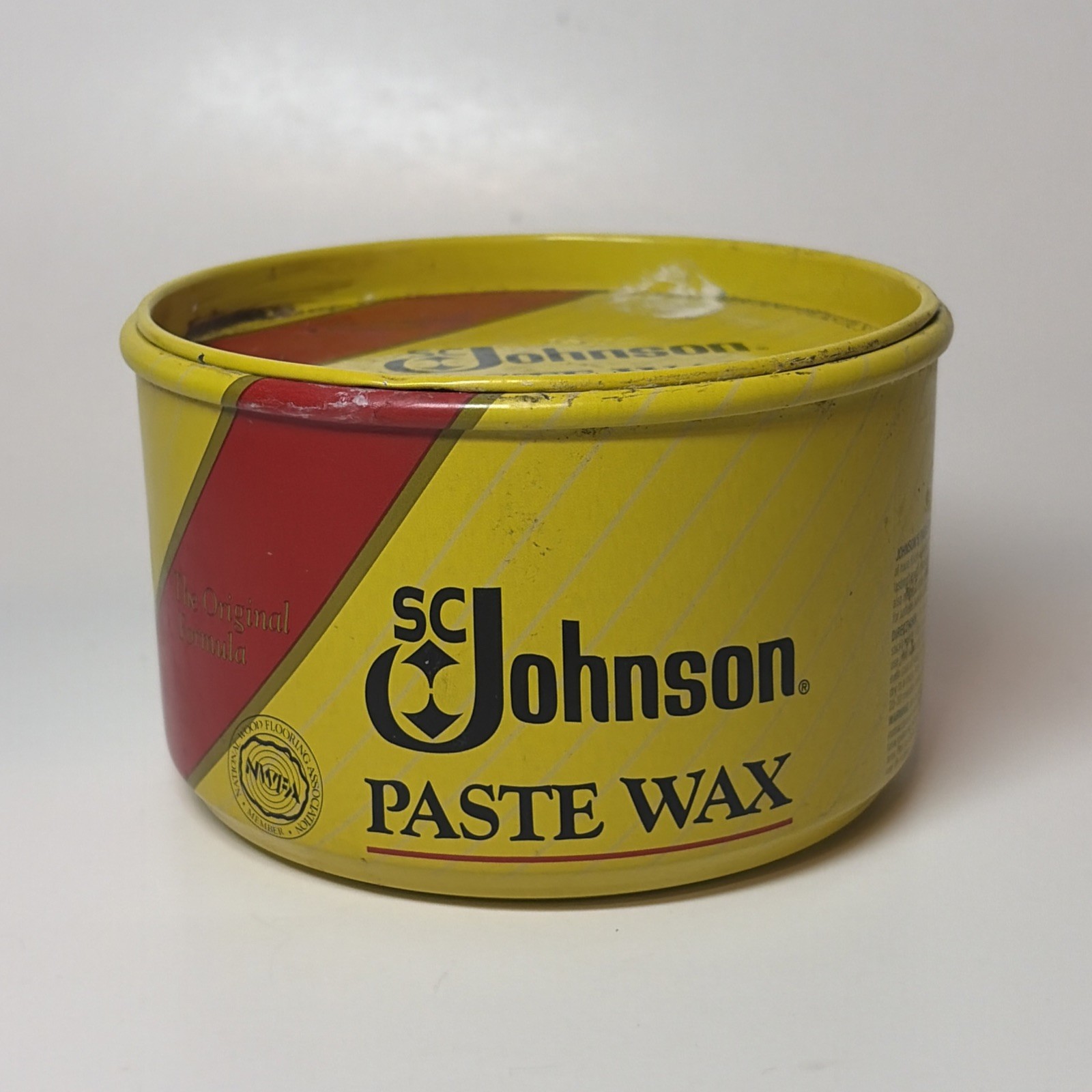 SC Johnson Paste Wax Original Formula 16oz OPEN 50% Full