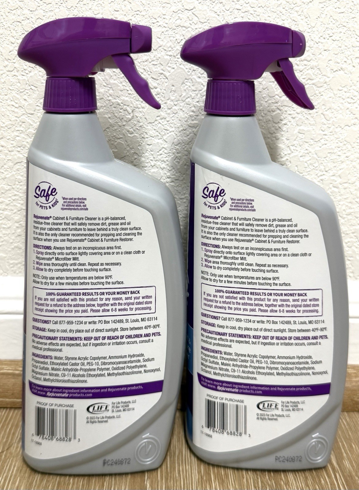 2 Pack Rejuvenate Cabinet And Furniture Cleaner 24 Ounces