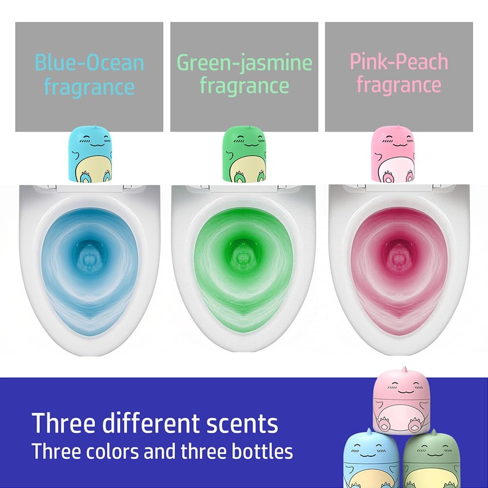 Toilet Tank Cleaner 3 Scent Ocean Jasmine Peach 90 Days No Scrubbing Needed Easy