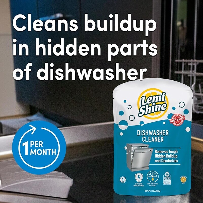 Natural Dishwasher Cleaner Citric Acid Lemon Scent Biobased Powder Deodorizer US