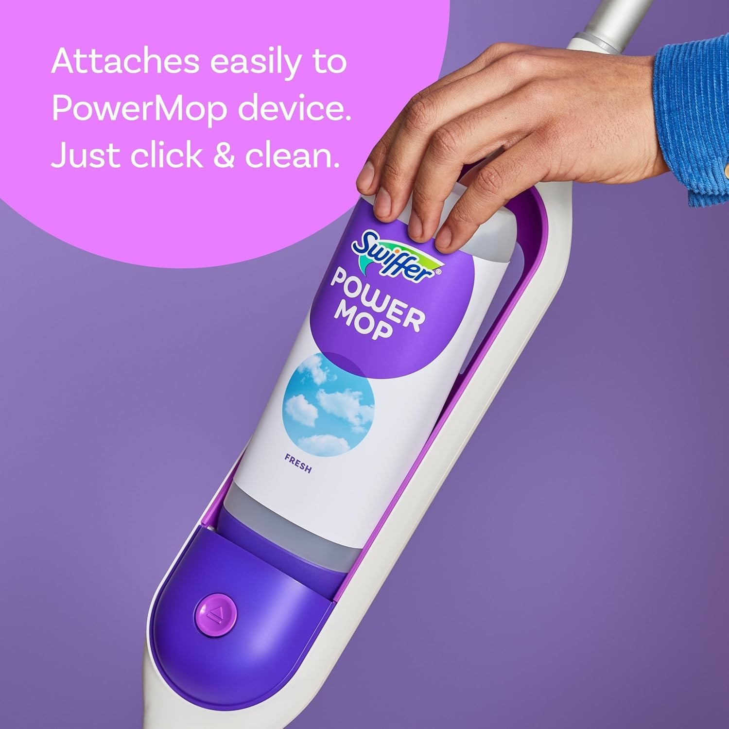Swiffer Power Mop Refill Solution Fresh Scent Floor Cleaner 25.35Fl Oz each 4 Pk