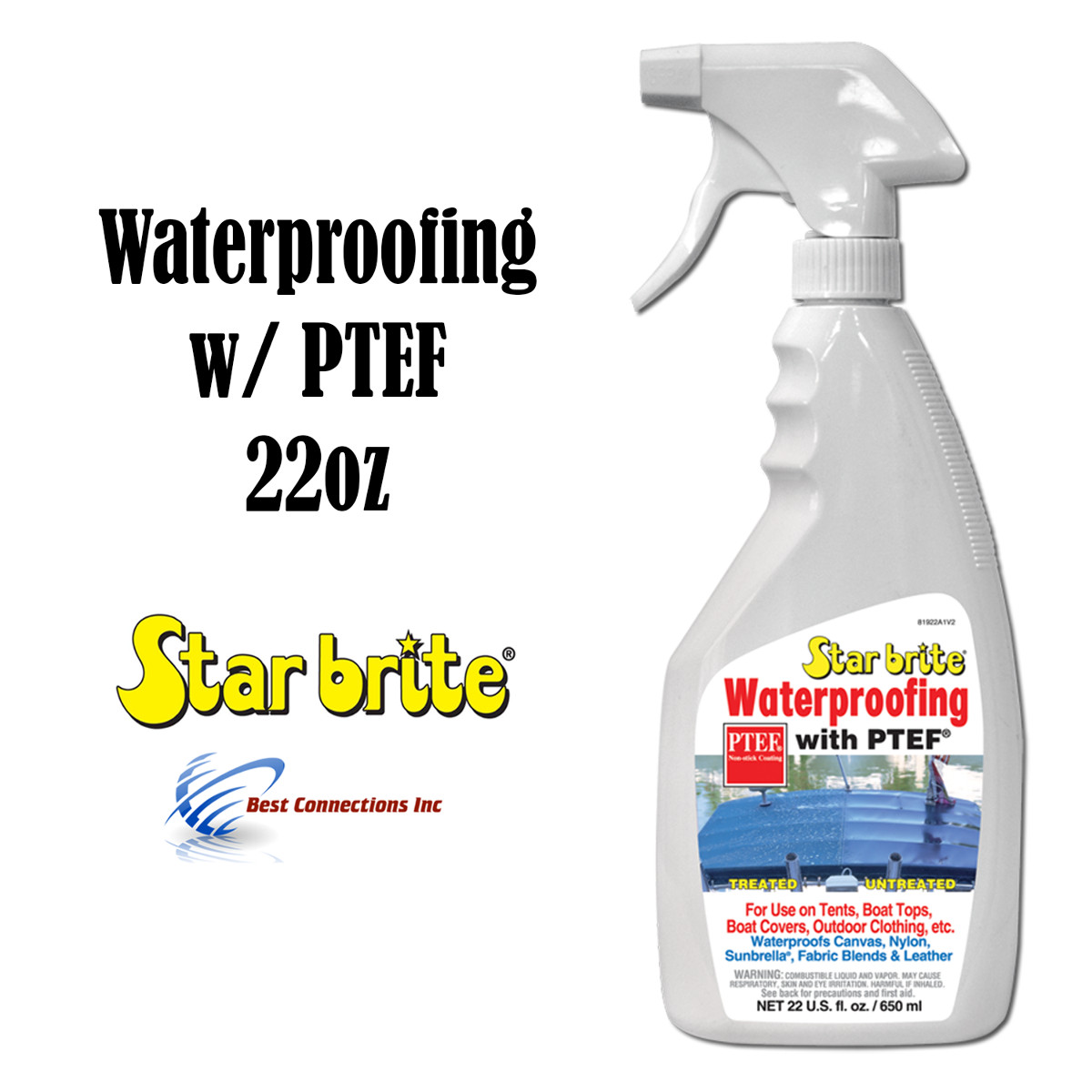 StarBrite 81922 22oz Waterproofing w/ PTEF Cleaning Supply Outdoor Boat Cover