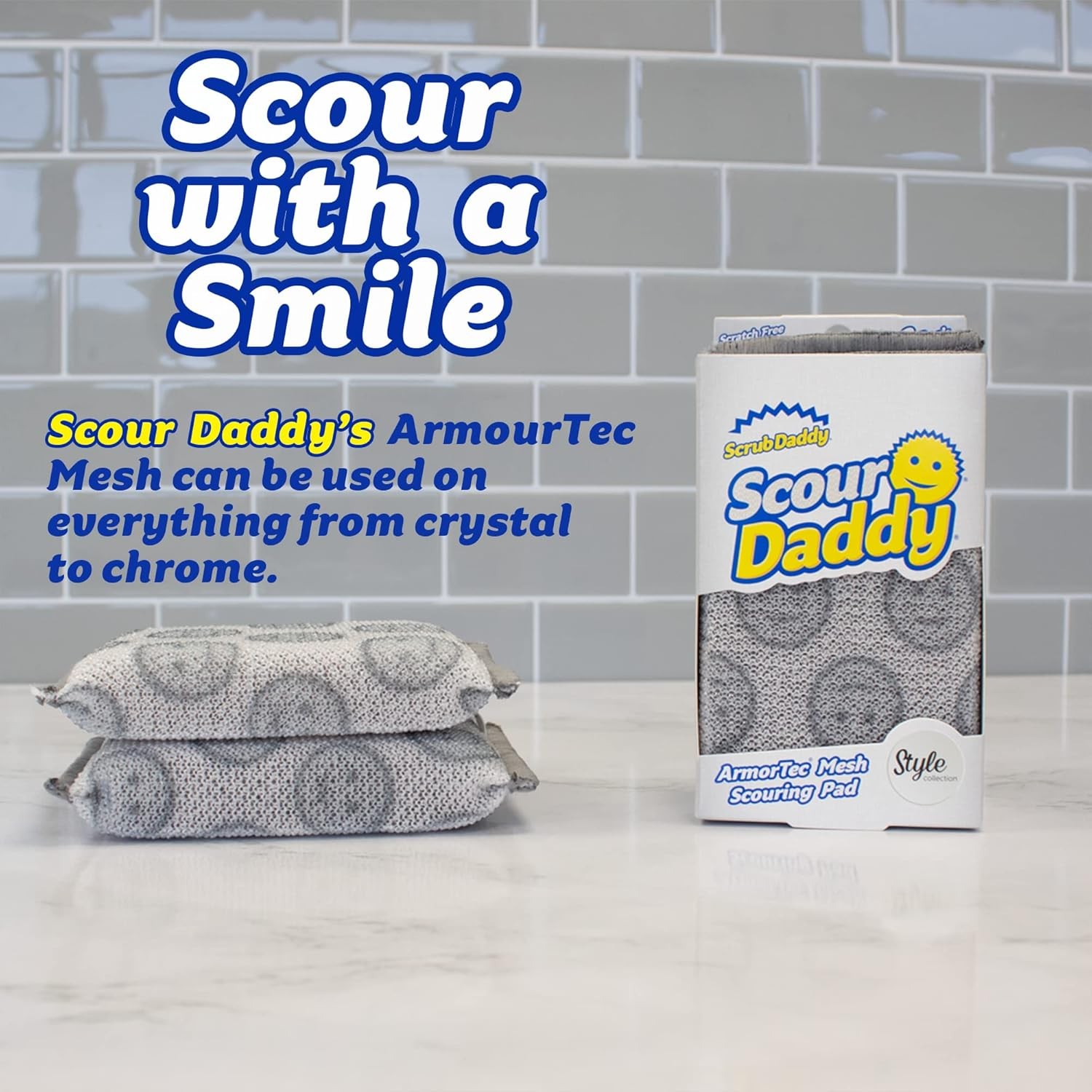 Scour Daddy Style, Scourers Non Scratch Scrubbing Sponge, Scouring Pads, Kitchen
