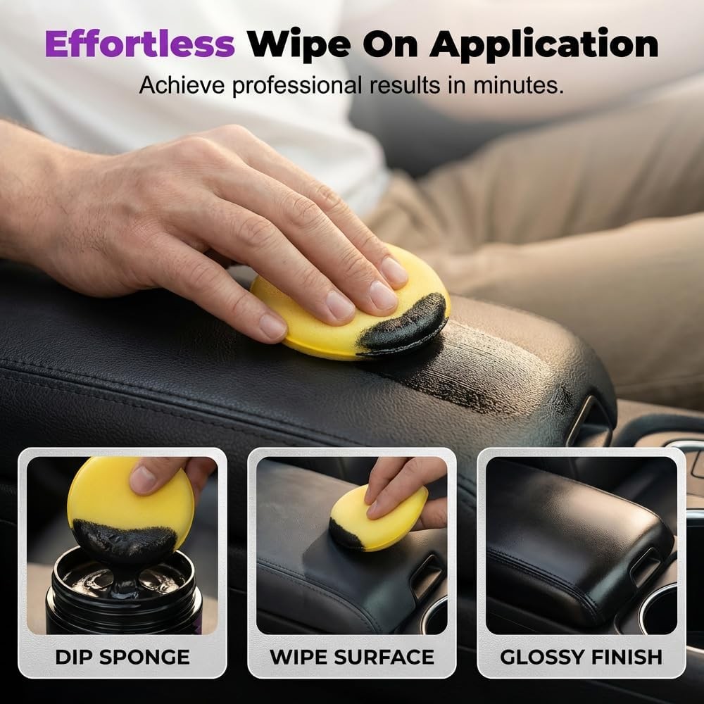 Plastic Restorer For Cars,Scratch Repair/Cleaner,Restore Faded Plastic Surfaces