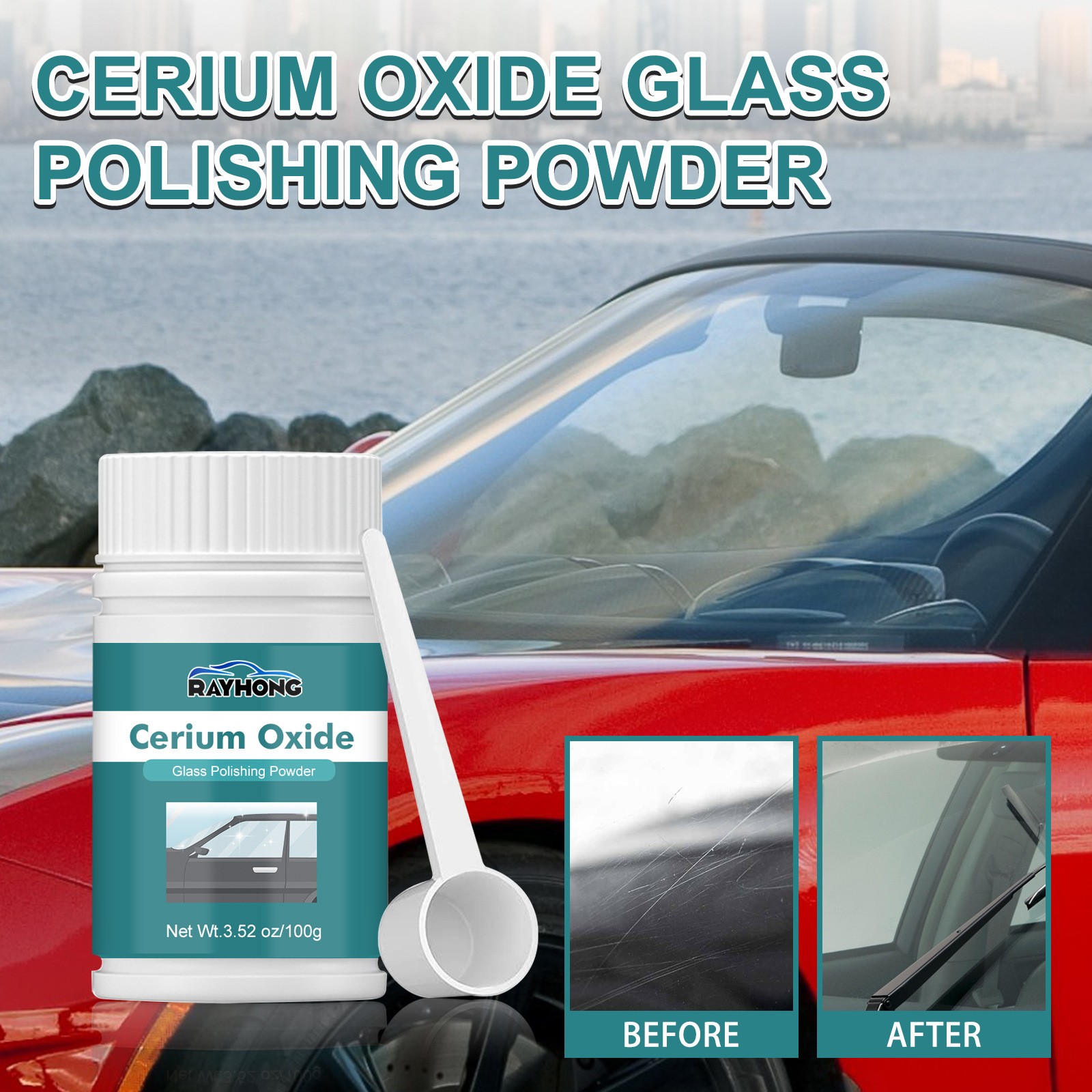 Cerium Oxide Glass Scratch Remover Professional Glass Polishing Compounds USA