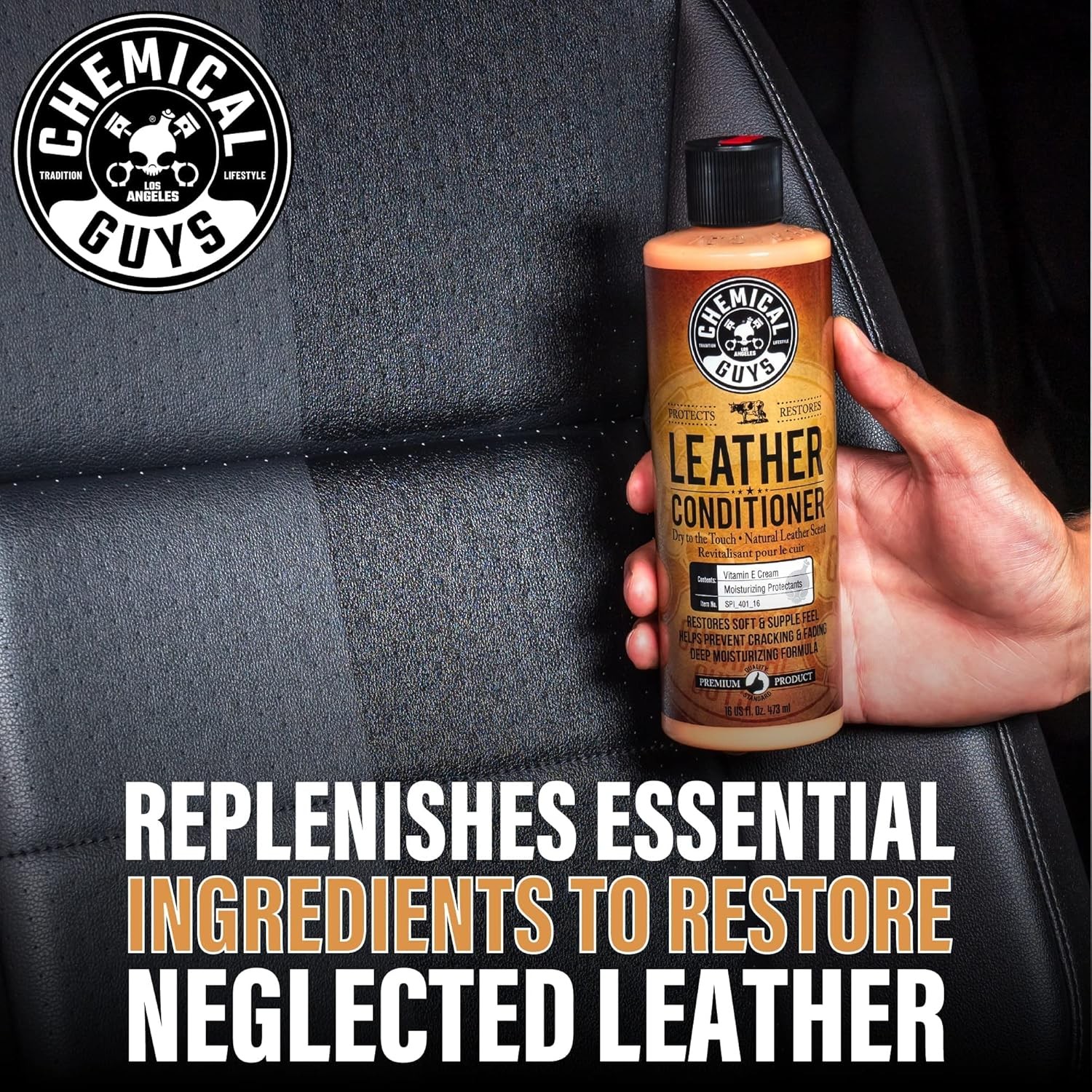 Chemical Guys Leather Cleaner and Conditioner Kit 16oz Car Interior