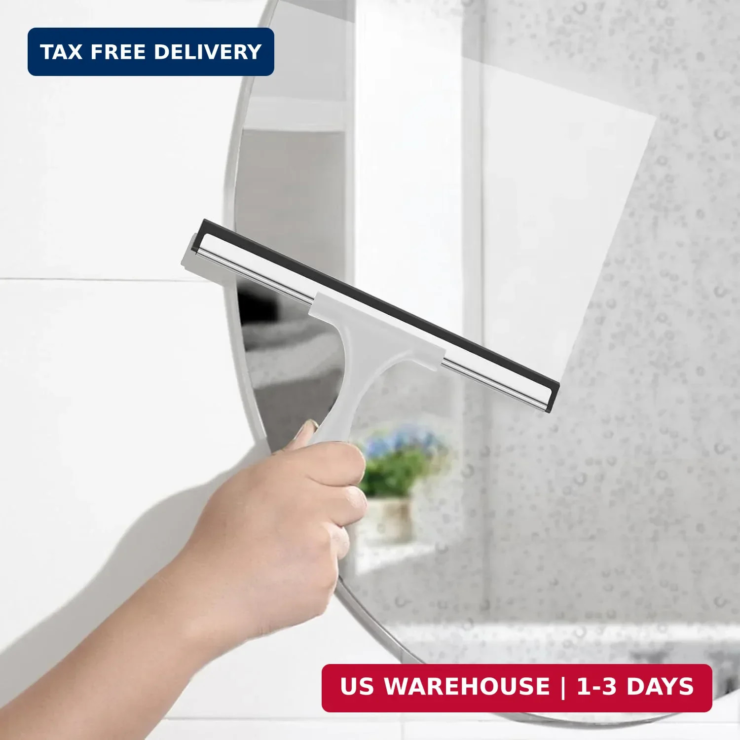 SetSail Shower Squeegee for Glass Doors All-Purpose Squeegee for Shower Glass He