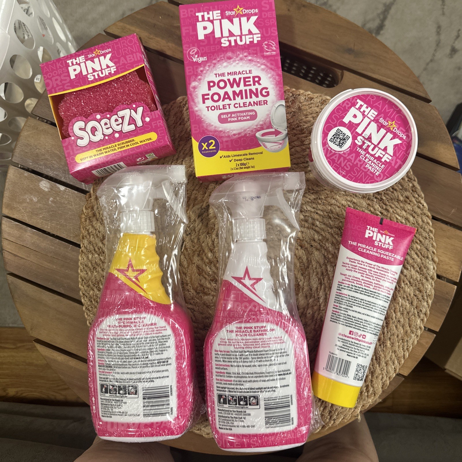 Bundle The Pink Stuff Miracle Squeezable Pack 6 Bathroom Stuff ToiletFoam Paste