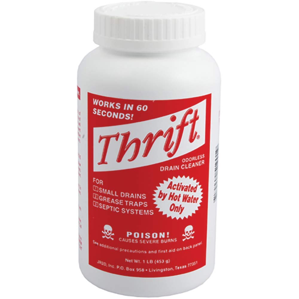 T-100 Alkaline Based 1-Pound Granular Drain Cleaner (Red, 2-Pack)