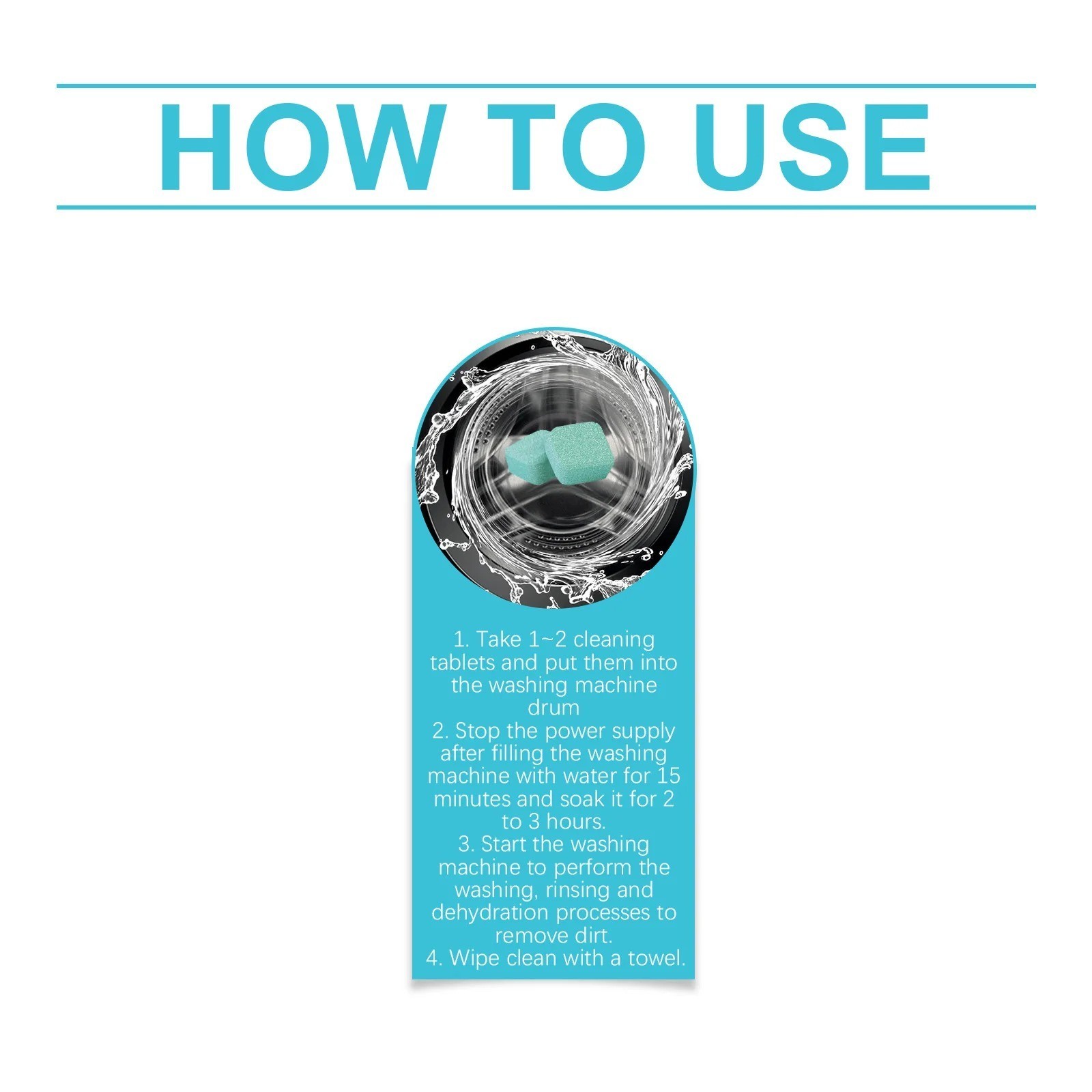 Uproot Clean Washing Machine Cleaner Tablets – 12 Pack