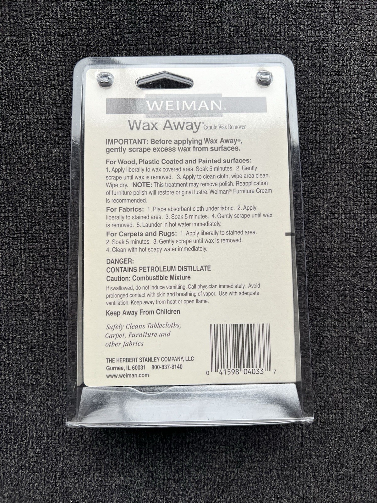 Weiman Wax Away Candle Wax Remover Set 4 Fl. Oz.