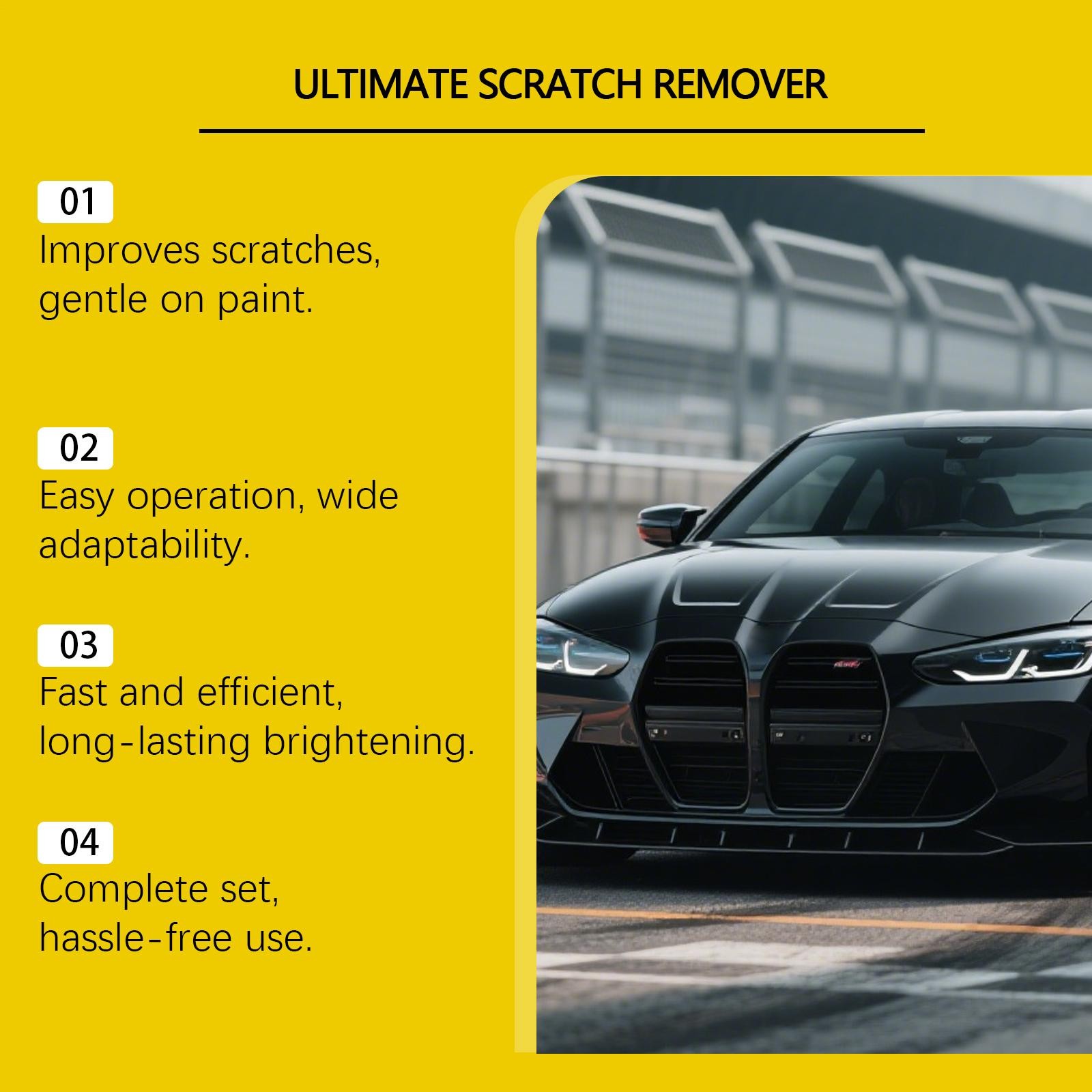 1 Set 100g Car Scratch Remover Paste, Universal Paint Polishing for All Colors