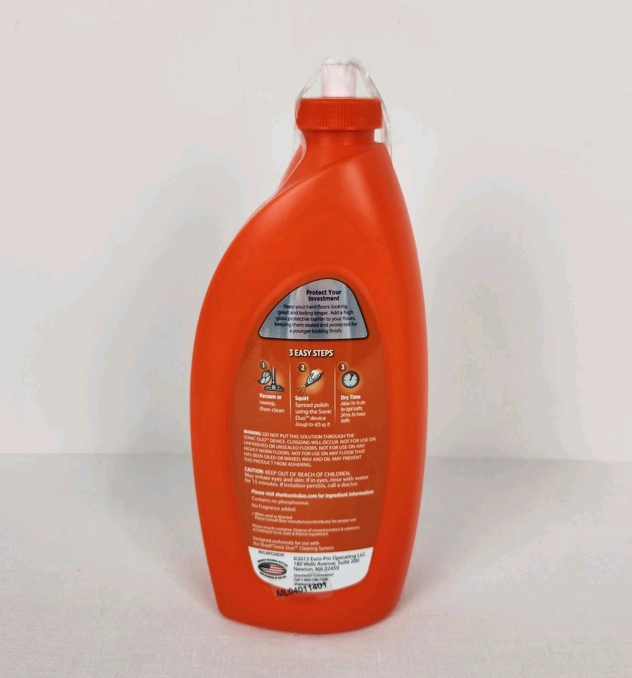 Shark Sonic Duo Wood Bottle Hard Floor Polish Sealed Bottle 16 Fl Oz
