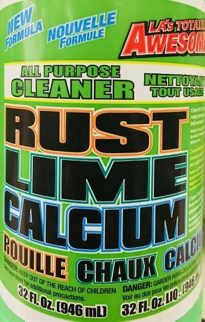 4 Pack- LA’s Totally Awesome RUST LIME CALCIUM Cleaner & Stain Remover 32 Fl Oz