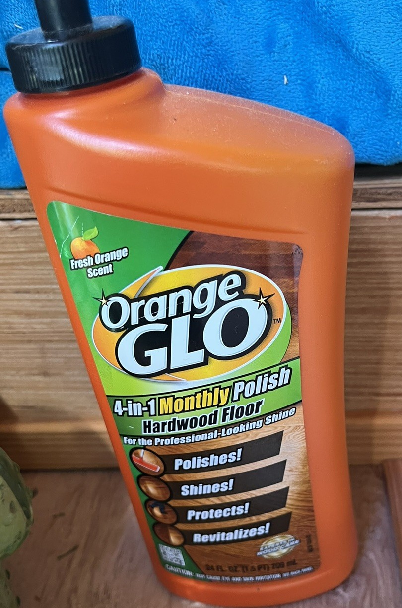 Orange Glo Fresh Orange Scent 4-in-1 Monthly Polish Hardwood Floor, 24 Fl. Oz.