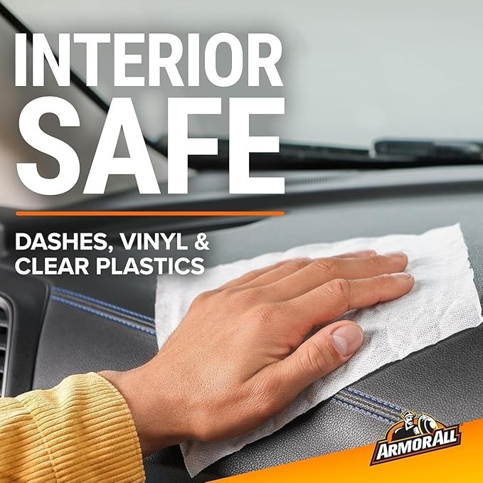 Armor All Car Cleaning Wipes, Wipes for Car Interior and Car Exterior, 90 Wipes