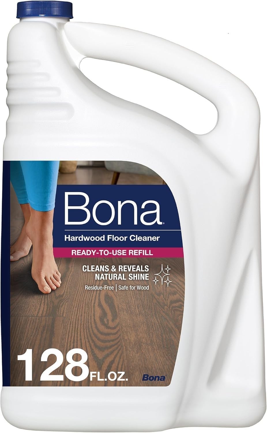 Bona Hardwood Floor Cleaner Refill – 128 fl oz – Unscented – Refill for Bona Spr