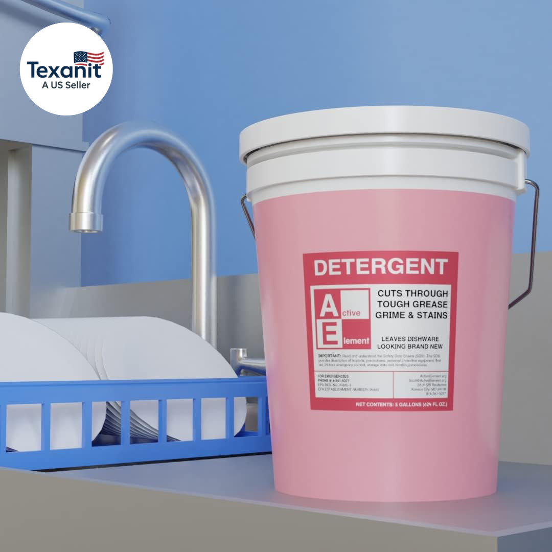 Commercial Dishwasher Detergent – Makes One 5 Gallon Pail – Industrial Dish Dete